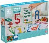 Plus-Plus 9603909 Geniales Konstruktionsspielzeug, Bauen lernen, ABC & 123, Kreativ-Bausteine, 600 Teile