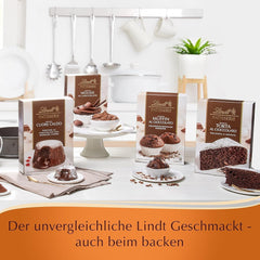 Lindt & Sprüngli Feines Backen Kuchenmischung, Backmischung, 8 Portionen, Laktosefrei, 400 G Mischung zum Backen und Kochen Naty Shop