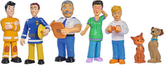 Simba 109252538 – Feuerwehrmann Sam Figuren-Set, 6 Teile, 2 sortiert, nur eine Version im Lieferumfang enthalten, 5–7 cm große Spielfiguren, ab 3 Jahren. Actionfiguren Naty Shop