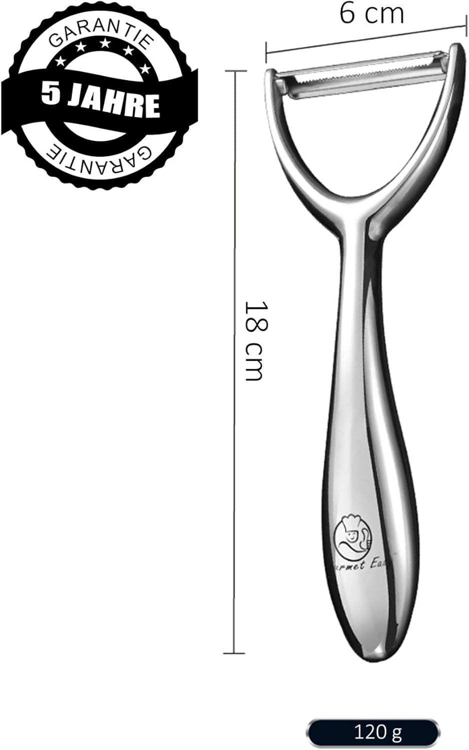 Premium Peeler din oțel inoxidabil pentru fructe și legume Peeler Naty Shop