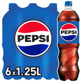Pepsi Cola, Original, Set 6 x 1,25 Liter Alkoholfreie Getränke Naty Shop 6 x 1,25 Liter Neue Version