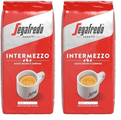 Segafredo Zanetti Intermezzo - Boab întreg (pachet de 1 kg) - Potrivit pentru toate specialitățile de cafea italiene - Boabe de cafea prăjite mediu, cu gust puternic și corpolent (pachet de 2)
