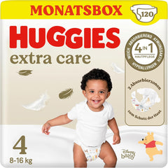 Huggies Extra Care Disney Babywindeln, Größe 4, 120 Windeln (2x60), Monatsbox