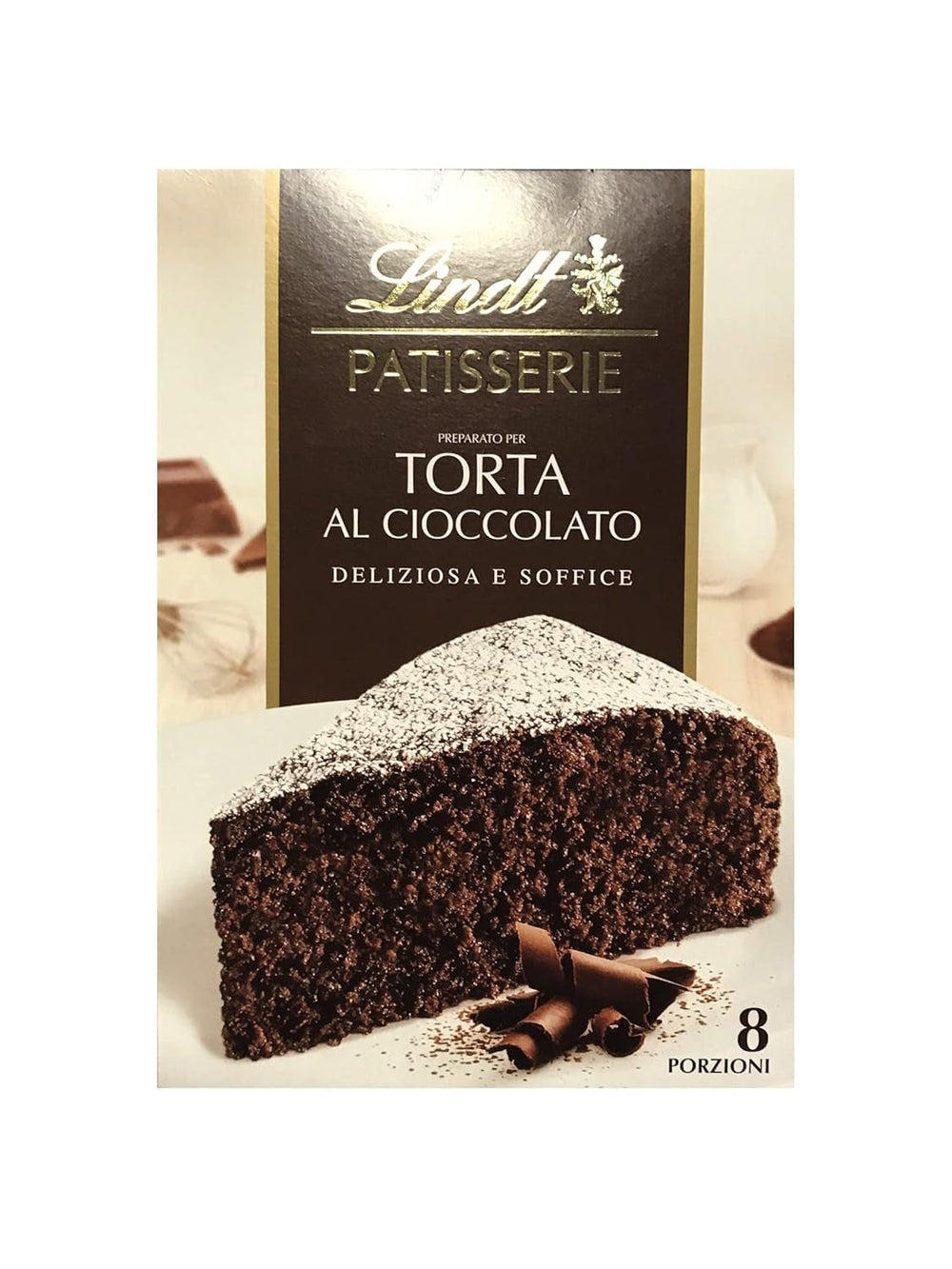 Lindt & Sprüngli Feines Backen Kuchenmischung, Backmischung, 8 Portionen, Lactosefrei, 400 G Mischung zum Backen und Kochen Naty Shop Schokoladenkuchen
