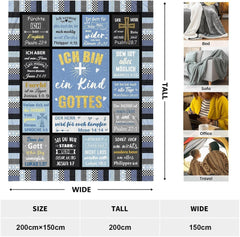 ZQYMM Cadouri creștine pentru femei bărbați, cadouri de botez / confirmare pentru fete / băieți, inspiraționale / religioase, cadouri spirituale catolice, cadouri de ziua de naștere pentru creștini Paturi si Cuverturi ZQYMM