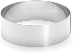 - Inel pentru tort din oțel inoxidabil - diametru 14cm - înălțime 4,5cm - 3989.14, argintiu