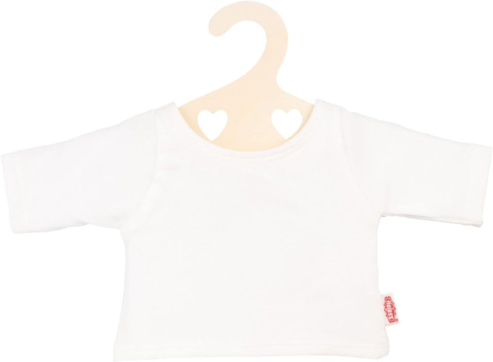 Heless 2956 - T-Shirt für Puppen in Weiß, Größe 35 - 45 cm