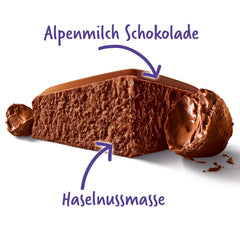 Milka MMMAX Noisette – Alpenmilchschokolade mit zart-cremiger Haselnussfüllung – 250g