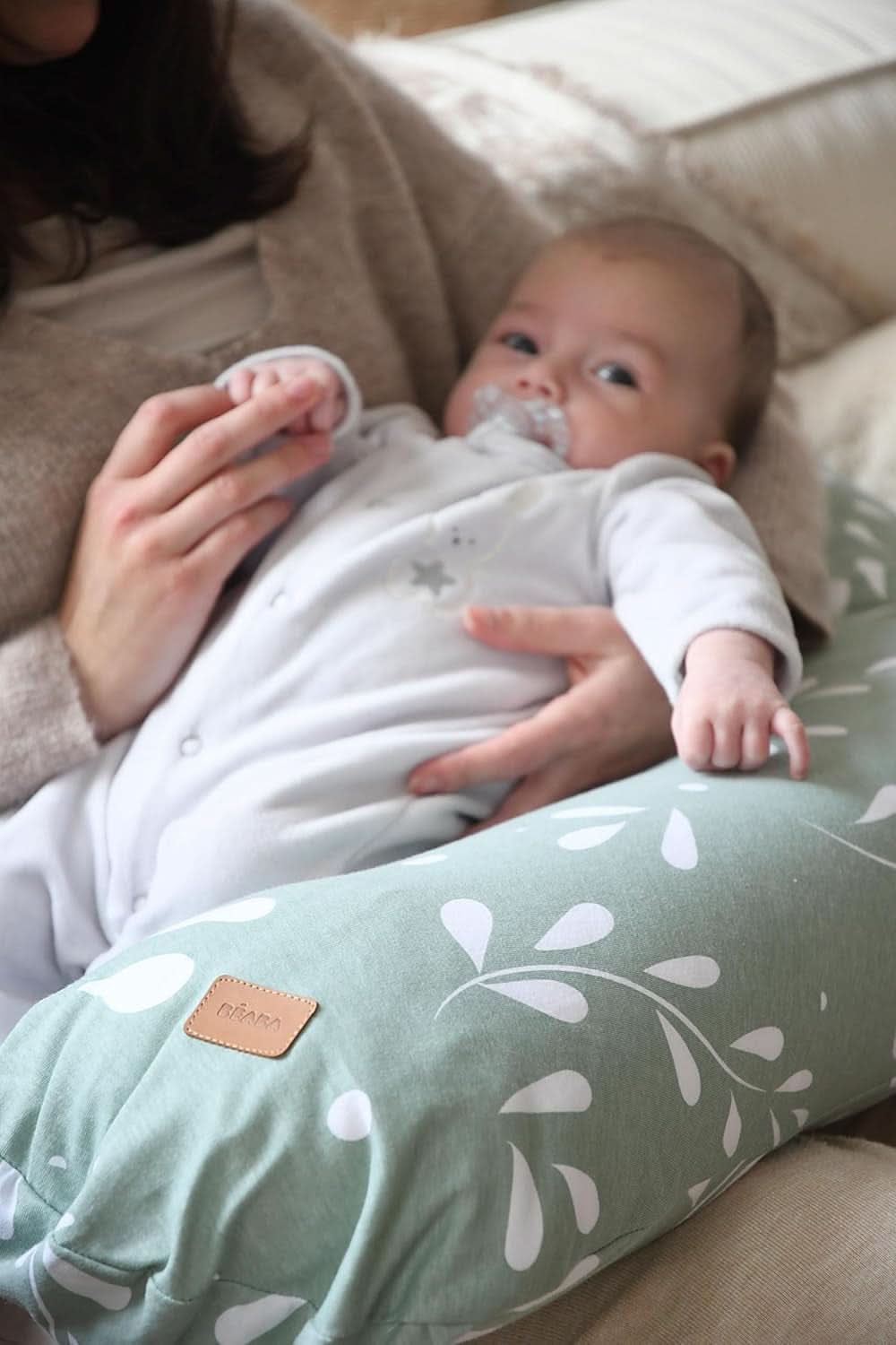 BÉABA, Big Flopsy, perna de alaptare multifunctionala, dormit, alaptare, sprijin optim, relaxare, confort Accesorii Hrana si Alaptare Bebe Naty Shop