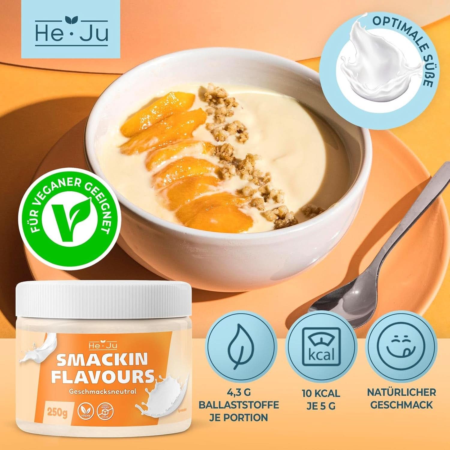 He-Ju, Pudră cu aromă neutra, 250 grame Arome Naty Shop