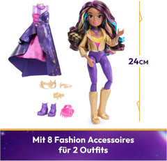 Unicorn Academy Deluxe Maskenball Sophia – 24 cm große Puppe aus der beliebten Netflix-Serie mit 2 Outfits, klassischer Verkleidung und Rollenspiel, ab 4 Jahren Naty Shop Dolls