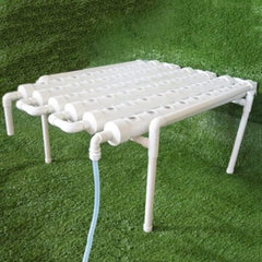 1-lagiges Hydrokultur-Anbauset mit 54 Pflanzgefäßen, erdlose PVC-Pflanzenanbausysteme mit Wasserpumpe, Hydrokultur-Anbausets für den Anbau von Gemüse und Obst auf Balkonen, Gärten, Terrassen und Hinterhöfen