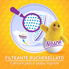 Pampers Progressi & Fit Prime Midi Windeln, Kurzformat, 162 Windeln, Größe 3 (4-9 kg), Online-Mitgliedschaft im Fitnessstudio für 1 Monat als Geschenk