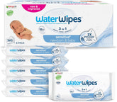 WaterWipes Sensitive+ Feuchttücher für Neugeborene und Babys, 360 Stück (6er Pack), 3-in-1 Reinigung, Pflege, Schutz, 99,9 % Wasser, parfümfrei