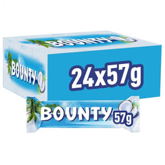 Bounty Schokoriegel Kokos-Schokoladengeschmack, 24 Riegel in einer Packung (24 x 57 g)