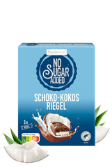 frankonia SCHOKOLADE OHNE ZUCKERZUSATZ Schokoriegel und Kokosnuss, 100 g (3x33 g)