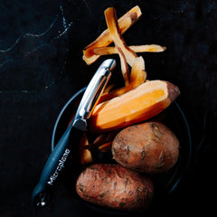 Naty Shop Microplane Professioneller Doppelklingen-Edelstahl-Beidhändigschäler