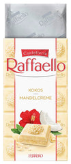 Ferrero Raffaello Schokoriegel – Valentinstagsgeschenk für Sie und Ihn – Weiße Schokolade mit Kokoscreme und Mandeln – 1 Schokoriegel x 90 g
