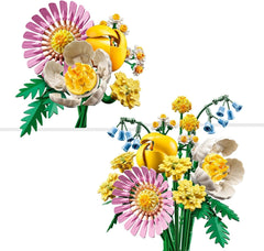 LEGO Botanicals Kleiner Sommerstrauß – Bauset mit künstlichen Blumen – inkl. Glockenblumen, Butterblumen, Tulpen - Geschenkidee für Frauen, Mütter und Männer - 10347 Bausets Besuchen Sie den LEGO-Store