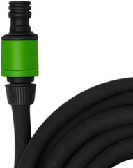 Furtun de picurare Kinzo 15M Ø14mm – Furtun de grădină cu 3 cuple – Furtun de grădină cu economie de apă pentru sisteme de pulverizare – Furtun negru