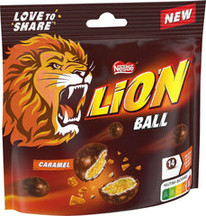 Packung Nestlé-Kugeln mit Milch, weiß, Caramel Lion (3 x 130 g)