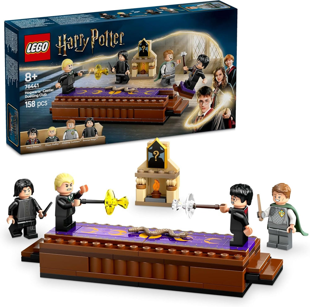 LEGO Harry Potter Hogwarts Castle: Dueling Club Bauset mit 4 Minifiguren inkl. Draco Malfoy, Gilderoy Lockhart & Severus Snape, Set Mit Funktion Für Jungen und Mädchen ab 8 Jahren 76441 Bausets Besuche den LEGO-Store Standardtitel