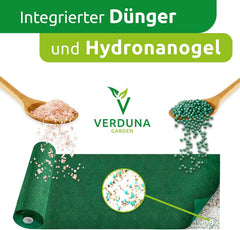 Biologisch Abbaubare Rasenmatte Mit Integriertem Dünger Und Hydronanogel, Rasenrolle, Grasrolle, Rasenvlies, Rasen Saatgut, Dünger, Rollrasen, 10M²