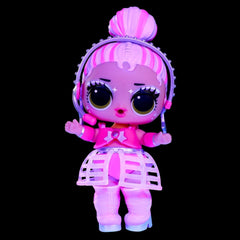 L.O.L. Überraschung! Neon Pop Stars Tots – 1 Schwarzlicht-Magie-Überraschungspuppe, Blindverpackung, 7 Sammelpuppen, jeweils mit Neon-Aufklebern und Zubehör, Geschenk für Kinder ab 4 Jahren, Naty Shop-Puppen