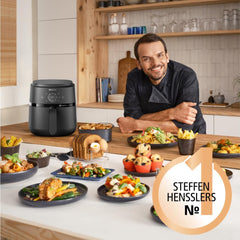 Philips Airfryer 2000-Serie 4,2 l – digitaler Touchscreen, 13 Kochoptionen, 9 voreingestellte Funktionen, bis zu 90 % weniger Fett mit Rapidair-Technologie, Leistung 1500 W. Haushaltsgeräte Naty Shop