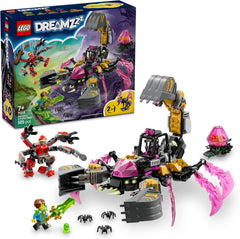 LEGO DREAMZzz 2in1 Albtraum-Skorpionbagger - Spielzeug in Wespenfigur verwandelbar - inkl. 3 Minifiguren und eine orangefarbene Schatzkreatur zum Sammeln – Geschenk für Jungen ab 7 Jahren – 71513