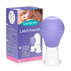 Lansinoh Latch Assist Brustwarzenumstülpung mit Etui für stillende Mütter, bietet vorübergehende Korrektur flacher oder umgekehrter Brustwarzen, Kegel in 2 Größen im Paket und hygienische Tragetasche. Accesorii Hrana si Alaptare Bebe Naty Shop Latchassist Brustwarzenformer