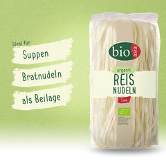 BIOASIA Bio-Reisnudeln, 100 % Bio-Reismehl, asiatische Nudeln, glutenfrei und vegan, 1 x 200 g