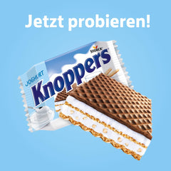 Joghurt – 4 x 200 g – Waffelscheiben gefüllt mit Joghurt und Nougatcreme, Haselnüssen und Kakao