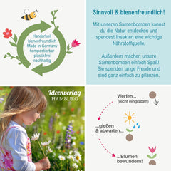 10x „Glück to grow“ Semenbomben als Glückbringer 2026 & Blumensamen Geschenk | Mitbringsel Erwachsene & kleine Gastgeschenke Silvester - Kleeblatt Glückbringer Prüfung - inkl. Geschenkkarten-Set
