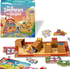 Ravensburger 24687 Burgundy Sandcastles – Spiel für Kinder ab 5 Jahren, für 2–4 Spieler