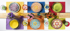 Set de veselă Excelsa ETNO Chic, porțelan, multicolor, 21 piese