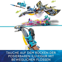LEGO Avatar Die Entdeckung von Ilu Wasserweg-Bauspielzeug mit Unterwasserfigur Pandora-Sammlungsset für Kinder und Filmfans ab 8 Jahren 75575 Bausets Besuchen Sie den LEGO-Store