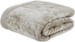Catherine Lansfield – Doppelte Tagesdecke aus Pannesamtimitat – Polyester, Polyester, Silber, 53 x 23 x 53 cm. Catherine Lansfield Betten und Bettdecken Natur 53 x 23 x 53 cm