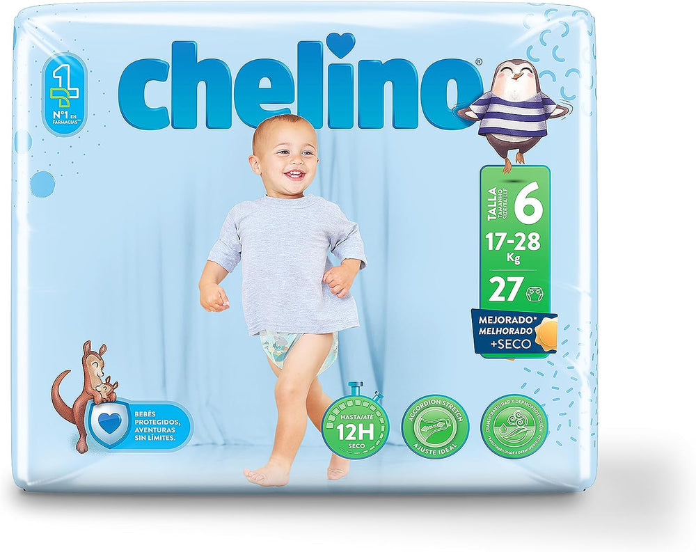 Windeln Indas Fashion & Love XL, Größe 6 (17-28 kg), 27 Stück