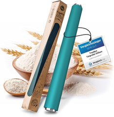 Nudelholz - Teigroller aus Silikon und Edelstahl - Modernes Nudelholz ohne Griffe mit Antihaftwirkung, Fondant und Teig im Handumdrehen ausrollen, Backutensilien