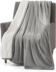 UGG 01465 Bliss Sherpa-Überwurfdecke, vollständig wendbar für Couch oder Bett, maschinenwaschbar, pflegeleicht, weicher Plüsch, übergroße Luxusdecken, 178 x 127 cm, Siegel Naty Shop Bettdecken & Quilts Standardtitel