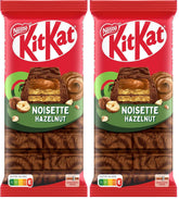 Nestlé Haselnussriegel, knusprige Waffeln mit cremiger Haselnussfüllung und marmorierter Schokoladenhülle, 2er-Pack (1 x 99 g)