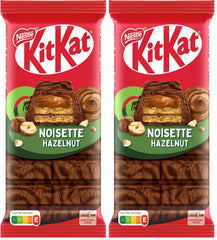 Nestlé Haselnussriegel, knusprige Waffeln mit cremiger Haselnussfüllung und marmorierter Schokoladenhülle, 2er-Pack (1 x 99 g)