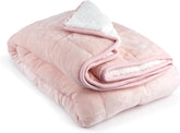 Emma Barclay beschwerte Sherpa-Decke, 127 x 152 cm, Blush Pink Emma Barclay Betten und Decken Blush Pink 50X60" (127X152Cm)