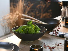 Creatable, 30007, Seria Soft Touch, set de veselă din 2 piese, set de salată din gresie, potrivit pentru mașina de spălat vase și cuptorul cu microunde, Fabricat în Portugalia