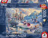 Schmidt Spiele 59671 Thomas Kinkade, Disney, Frumoasa și Bestia, Seară magică de iarnă, puzzle jigsaw 1000 piese Puzzle Naty Shop Singur