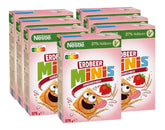 NESTLE Strawberry Minis, Müsli mit Erdbeergeschmack und Vollkornmehl, Set 7 x 375 Gramm Cereals Naty Shop