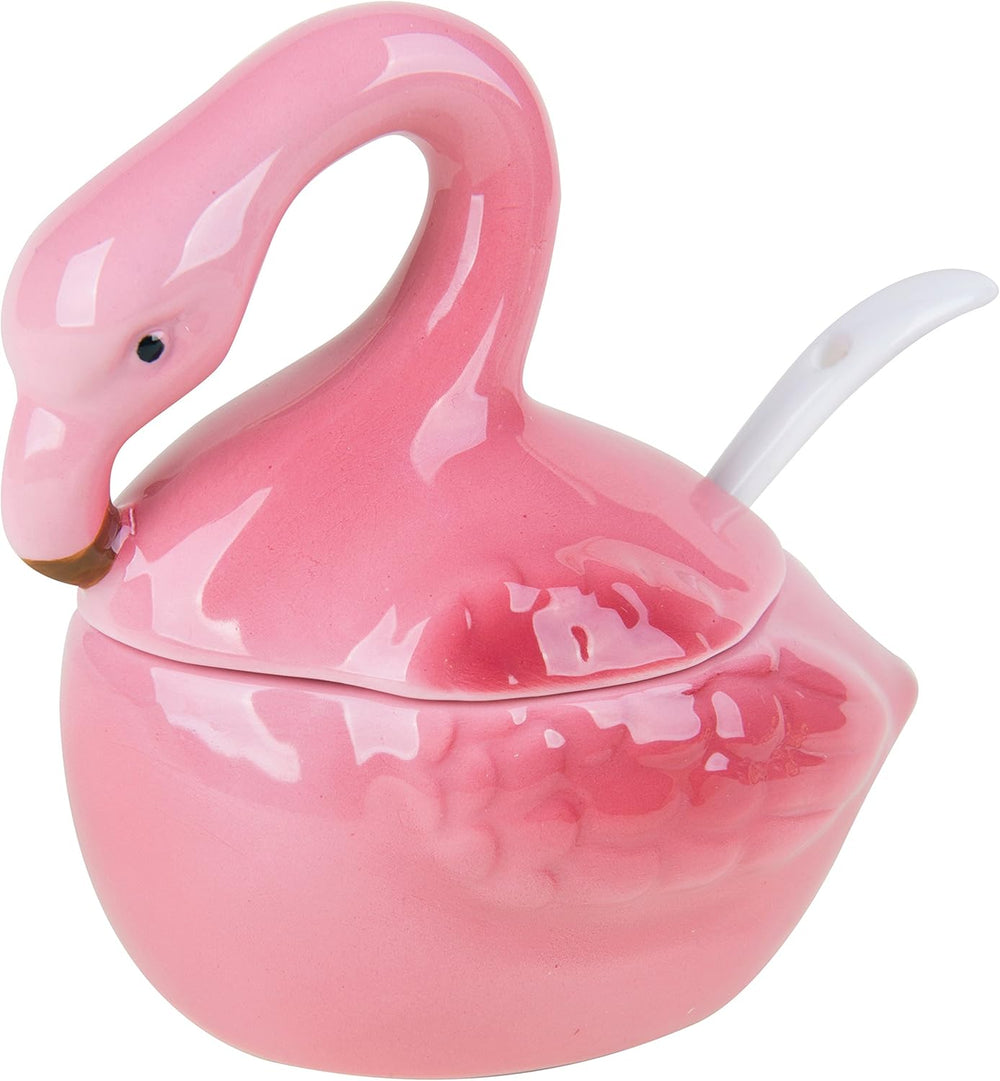 Bol Excelsa Tropical pentru brânză/zahăr, ceramică, roz