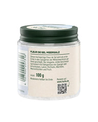 Fuchs Gewürze - Fleur de Sel | Edles Topping-Salz für Spargel, Meeresfrüchte und Fisch | Meersalz in Premiumqualität 100 g im wiederverschließbaren Gewürzglas