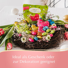 Mini Lindt Milchschokolade-Eier für Schokoladendekorationen | 2 Beutel x 180g | Premium-Eier aus Vollmilchschokolade, fröhlich und bunt verpackt in vier Farben zu Ostern | Osterschokolade | Schokoladengeschenk